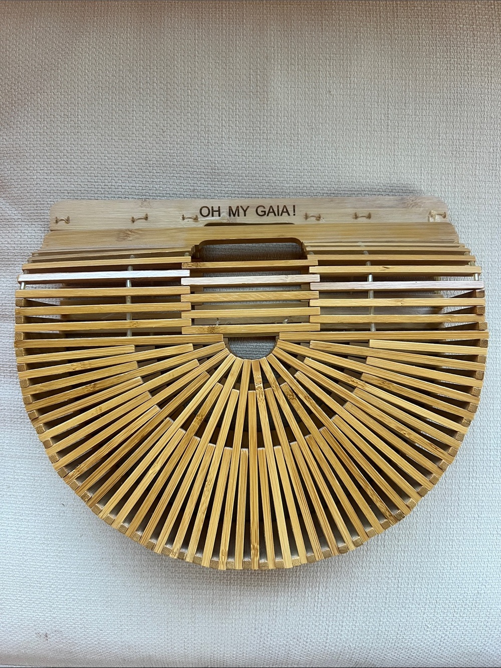 Cult Gaia Arch bamboo bag - Natural Brown